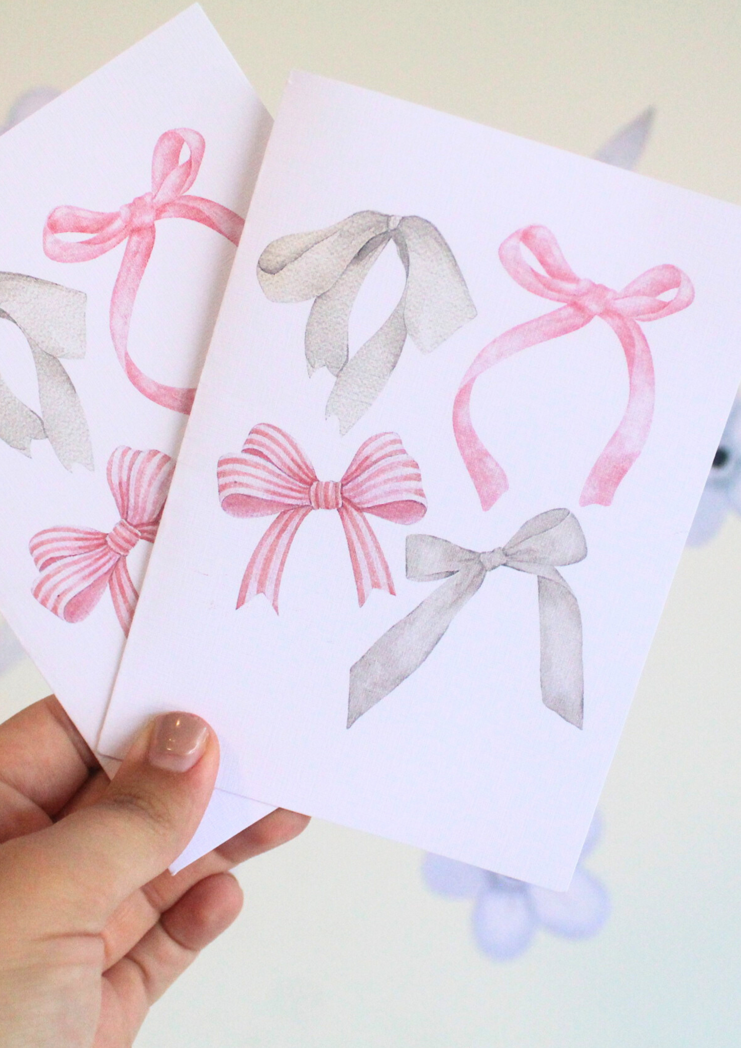 Candyfloss Bow Cards