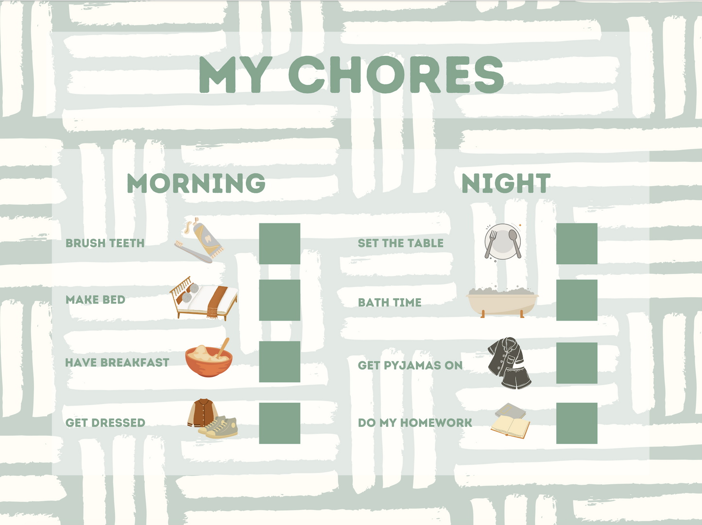 Chore Chart - Sage