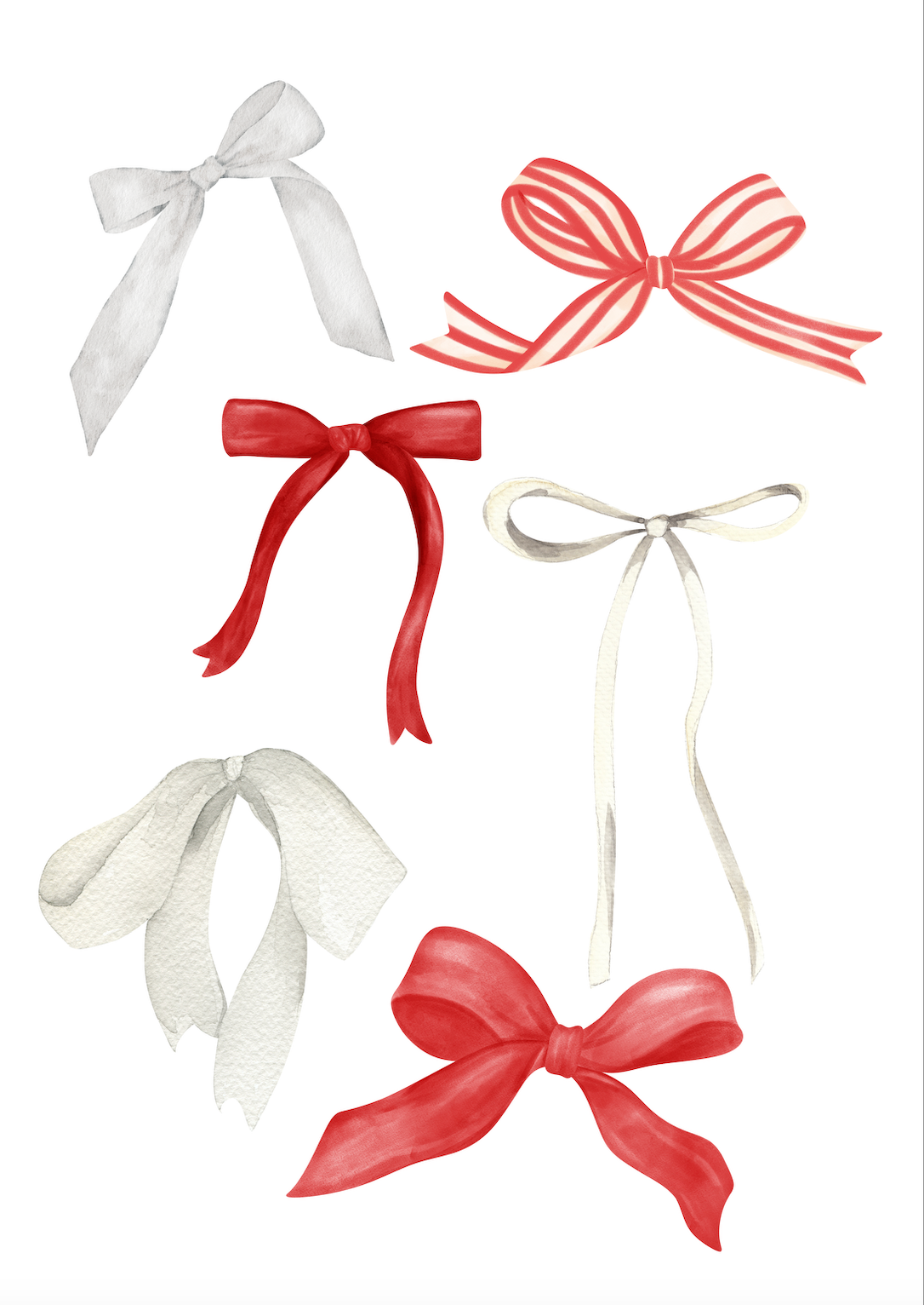 Candy Cane Bows