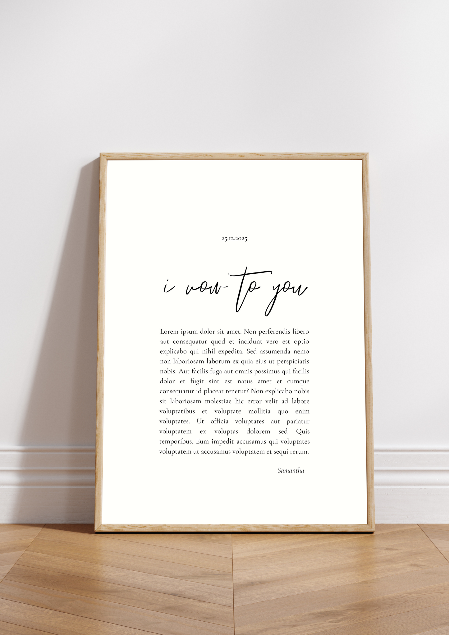 Keepsake Print - The Vow